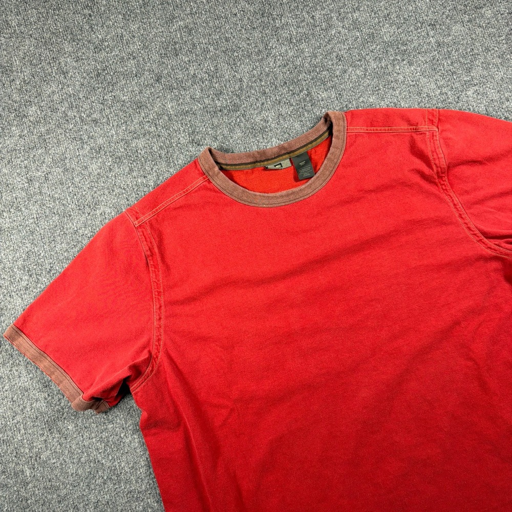 REI Co-op T Shirt Mens‎ XXL Ringer Red Organic Cotton Short Sleeve Casual Y2K